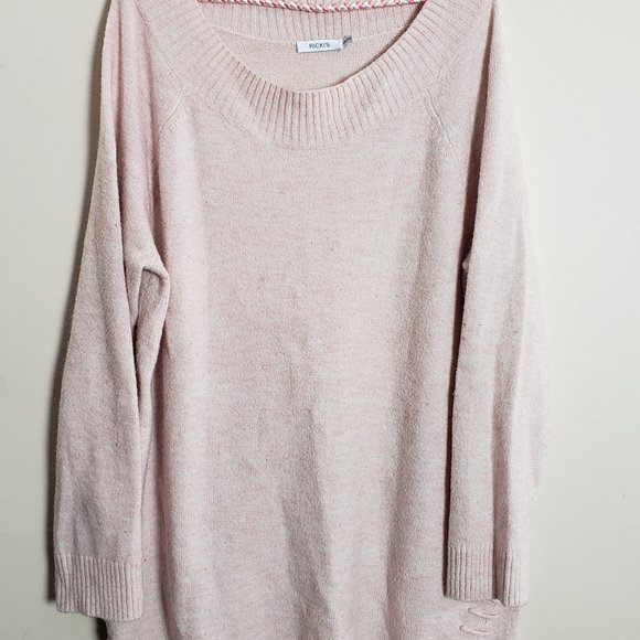 RICKI'S PINK WOMAN'S PULLOVER SWEATER SIZE XXL WINTER WARM FASHION WEAR - Picture 6 of 13